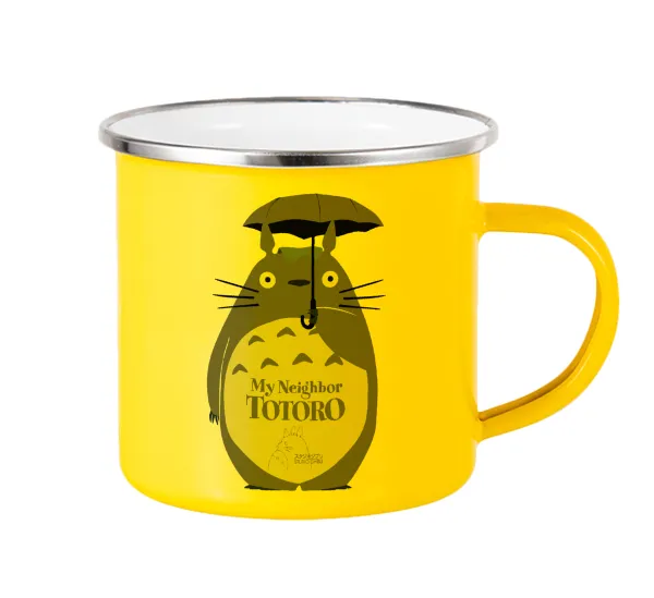 Totoro from My Neighbor Totoro — Yellow Enamel Metallic Cup 360ml
