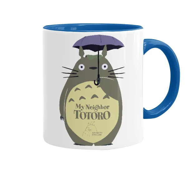 Totoro from My Neighbor Totoro — Κούπα χρωματιστή μπλε, κεραμική, 330ml