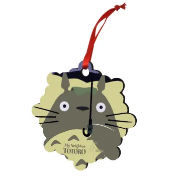Totoro from My Neighbor Totoro, Στολίδι Χριστουγεννιάτικο στολίδι snowflake ξύλινο 7.5cm