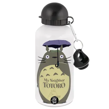 Totoro from My Neighbor Totoro, Metal water bottle, White, aluminum 500ml