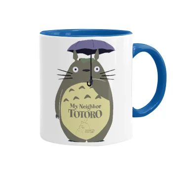 Totoro from My Neighbor Totoro, Κούπα χρωματιστή μπλε, κεραμική, 330ml