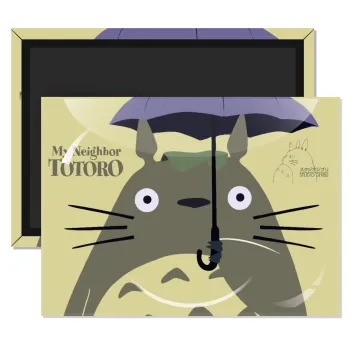 Totoro from My Neighbor Totoro, Ορθογώνιο μαγνητάκι ψυγείου διάστασης 9x6cm