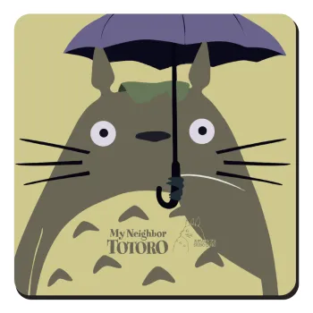Totoro from My Neighbor Totoro, Τετράγωνο μαγνητάκι ξύλινο 9x9cm