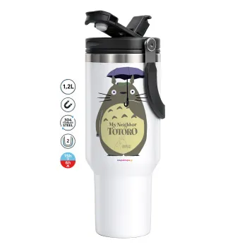 Totoro from My Neighbor Totoro, Mega Stainless steel Tumbler with lid, double wall 1,2L