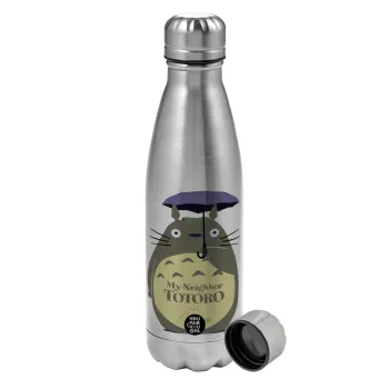 Totoro from My Neighbor Totoro, Metallic water bottle, stainless steel, 750ml