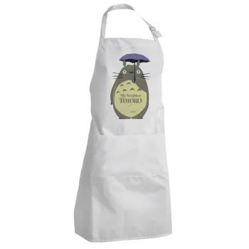 Totoro from My Neighbor Totoro, Ποδιά Σεφ Ολόσωμη Ενήλικων (με ρυθμιστικά και 2 τσέπες)