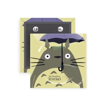 Totoro from My Neighbor Totoro, Κονκάρδα παραμάνα τετράγωνη 5x5cm