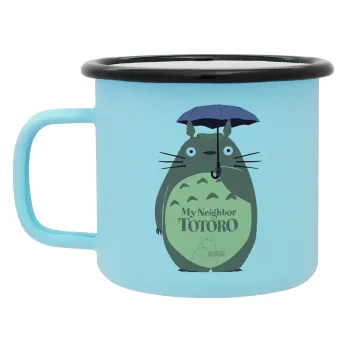 Totoro from My Neighbor Totoro, Κούπα Μεταλλική εμαγιέ ΜΑΤ σιέλ 360ml