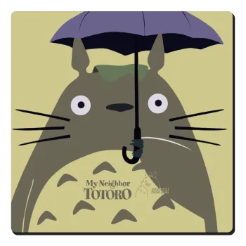 Totoro from My Neighbor Totoro, Τετράγωνο μαγνητάκι ξύλινο 6x6cm
