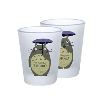 Totoro from My Neighbor Totoro, Σφηνοπότηρα γυάλινα 45ml του πάγου (2 τεμάχια)