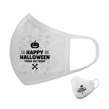 Happy Halloween pumpkin, Μάσκα υφασμάτινη υψηλής άνεσης παιδική (Δώρο πλαστική θήκη)