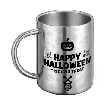 Happy Halloween pumpkin, BIG Mug Stainless steel double wall (450ml)
