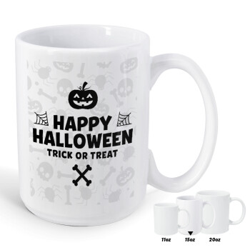 Happy Halloween pumpkin, Κούπα Mega, κεραμική, 450ml