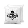 Happy Halloween pumpkin, Sofa cushion 40x40cm includes filling