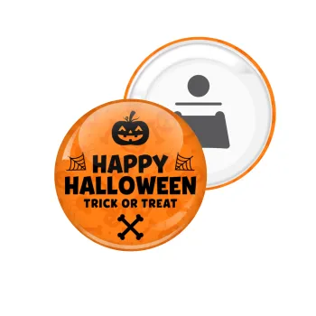 Happy Halloween pumpkin, Μαγνητάκι και ανοιχτήρι μπύρας στρογγυλό διάστασης 5,9cm