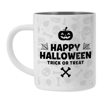 Happy Halloween pumpkin, Mug Stainless steel double wall 300ml