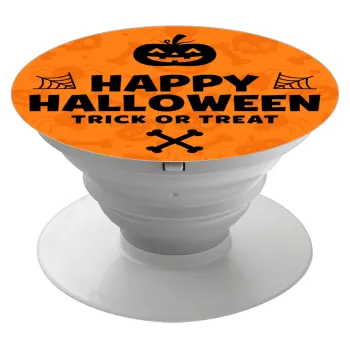 Happy Halloween pumpkin, Phone Holders Stand  Λευκό Βάση Στήριξης Κινητού στο Χέρι