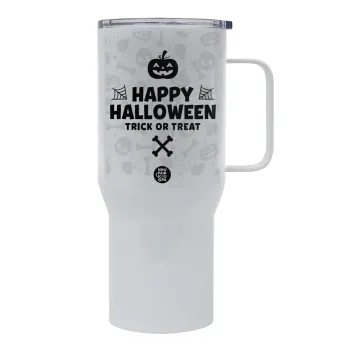 Happy Halloween pumpkin, Tumbler με καπάκι, διπλού τοιχώματος (θερμό) 750L