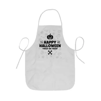 Happy Halloween pumpkin, Ποδιά Σεφ ολόσωμη κοντή  Παιδική (44x62cm)