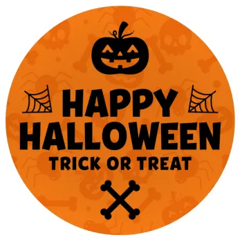 Happy Halloween pumpkin, Mousepad Round 20cm