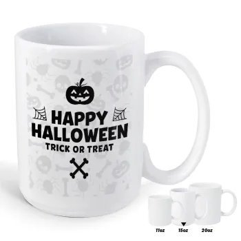 Happy Halloween pumpkin, Κούπα Mega, κεραμική, 450ml