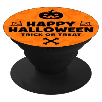 Happy Halloween pumpkin, Phone Holders Stand  Black Hand-held Mobile Phone Holder