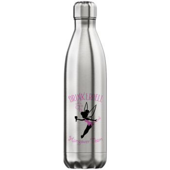 Drinkerbell bachellor, Μεταλλικό παγούρι θερμός Inox (Stainless steel), διπλού τοιχώματος, 750ml