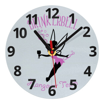 Drinkerbell bachellor, Ρολόι τοίχου γυάλινο (20cm)