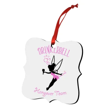 Drinkerbell bachellor, Christmas ornament polygon wooden 7.5cm