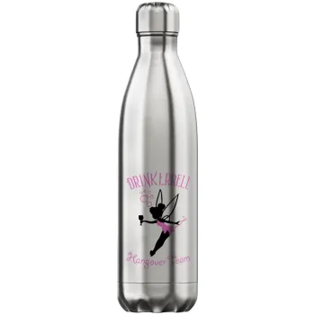 Drinkerbell bachellor, Μεταλλικό παγούρι θερμός Inox (Stainless steel), διπλού τοιχώματος, 750ml