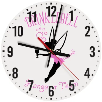 Drinkerbell bachellor, Ρολόι τοίχου ξύλινο (30cm)