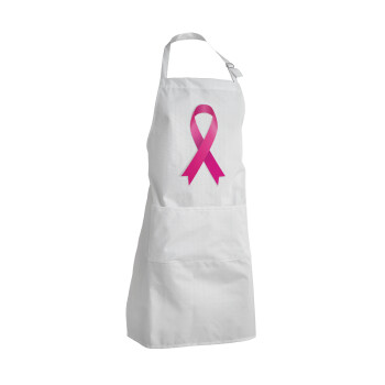 World cancer day, Adult Chef Apron (with sliders and 2 pockets)