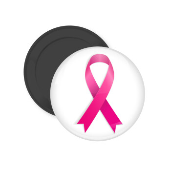 World cancer day, Μαγνητάκι ψυγείου στρογγυλό διάστασης 5cm