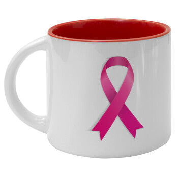 World cancer day, Κούπα κεραμική 400ml Λευκή/Κόκκινη