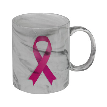 World cancer day, Mug ceramic marble style, 330ml