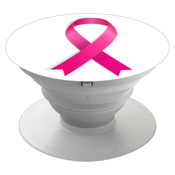 World cancer day, Phone Holders Stand  White Hand-held Mobile Phone Holder