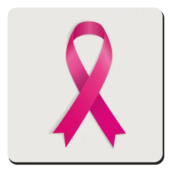 World cancer day, Τετράγωνο μαγνητάκι ξύλινο 9x9cm