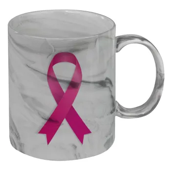 Παγκόσμια Ημέρα κατά του Καρκίνου, Κούπα κεραμική, marble style (μάρμαρο), 330ml