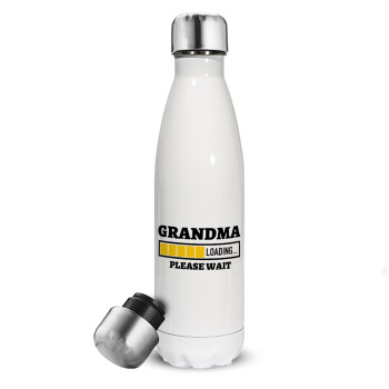 Grandma Loading, Metal mug thermos White (Stainless steel), double wall, 500ml