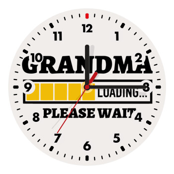 Grandma Loading, Wooden wall clock (20cm)