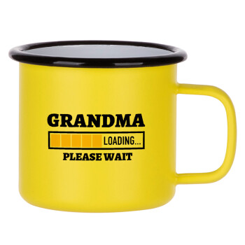 Grandma Loading, Κούπα Μεταλλική εμαγιέ ΜΑΤ Κίτρινη 360ml