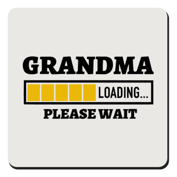 Grandma Loading, Τετράγωνο μαγνητάκι ξύλινο 9x9cm
