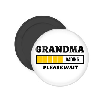 Grandma Loading, Μαγνητάκι ψυγείου στρογγυλό διάστασης 5cm