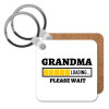 Grandma Loading, Μπρελόκ Ξύλινο τετράγωνο MDF