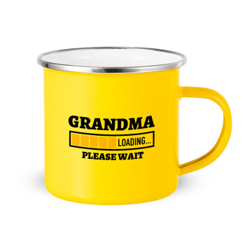 Grandma Loading, Κούπα Μεταλλική εμαγιέ Κίτρινη 360ml
