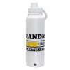 1L Stainless Steel Thermal Bottle with Phone Holder & Double Wall Insulation
