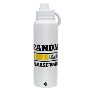 Grandma Loading, 1L Stainless Steel Thermal Bottle with Phone Holder & Double Wall Insulation