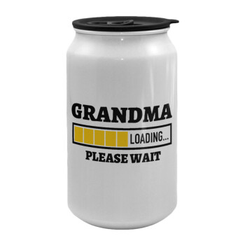 Grandma Loading, Κούπα ταξιδιού μεταλλική με καπάκι (tin-can) 500ml