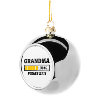 Grandma Loading, Χριστουγεννιάτικη μπάλα δένδρου Ασημένια 8cm