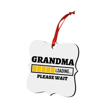 Grandma Loading, Στολίδι Χριστουγεννιάτικο στολίδι polygon ξύλινο 7.5cm